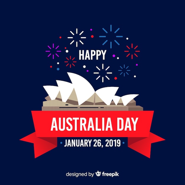 Free vector happy australia day