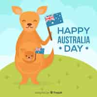 Free vector happy australia day