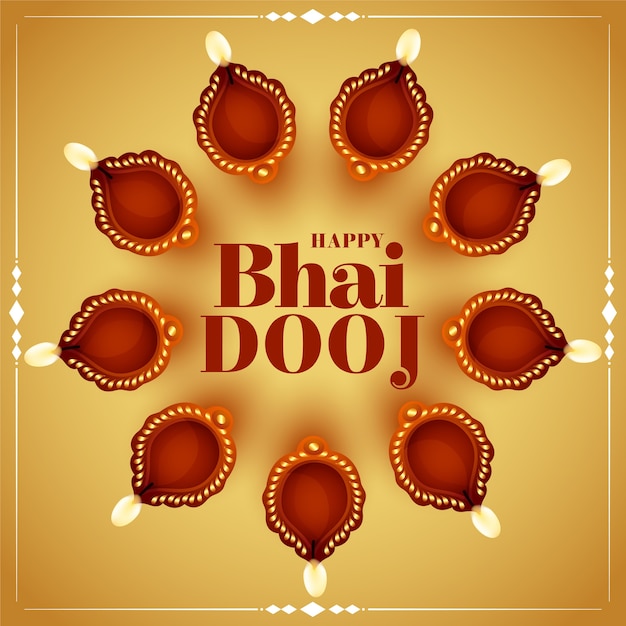 Поздравительная открытка happy bhai dooj