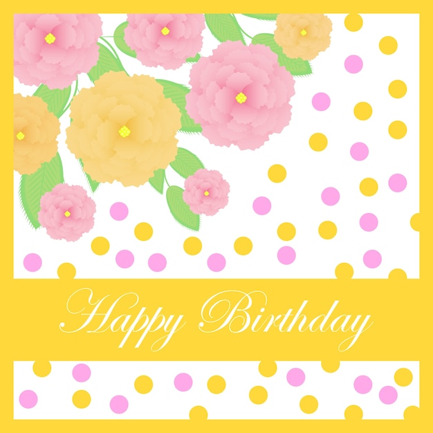 Free vector happy birthday background design