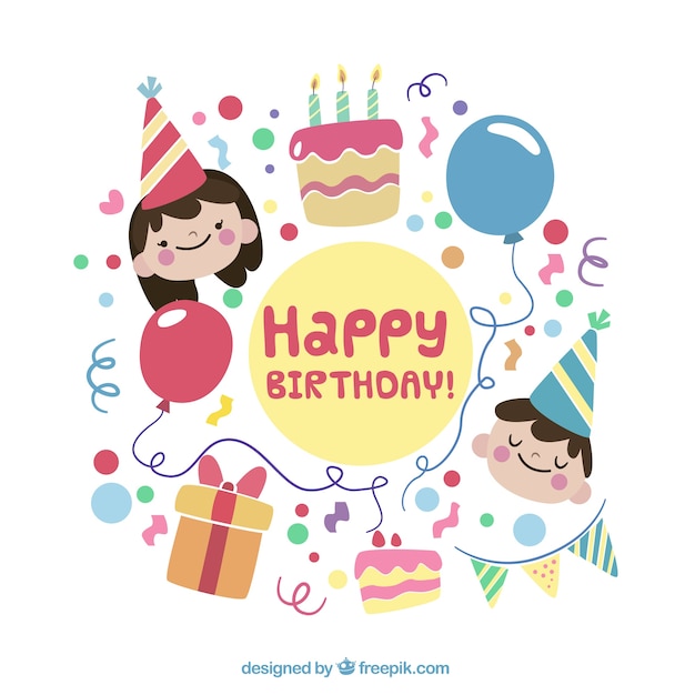 Free vector happy birthday background