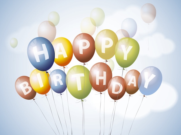 Free vector happy birthday background