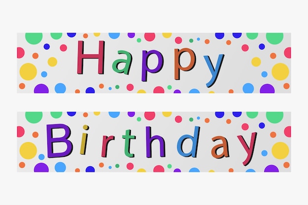 Free vector happy birthday banner