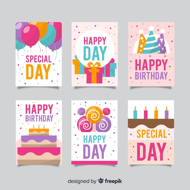 Happy birthday card collection