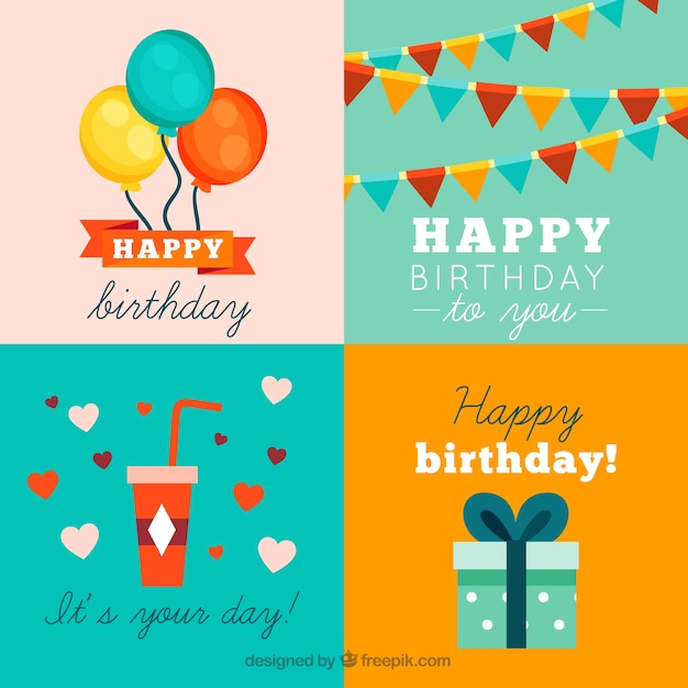 Happy birthday cards collection