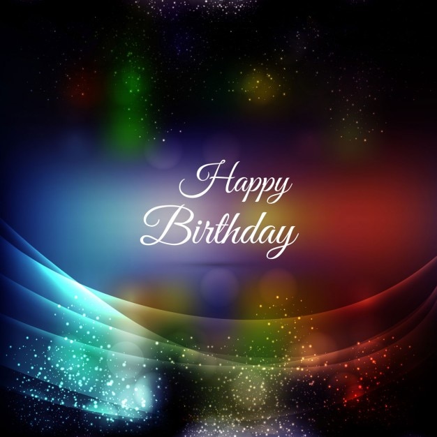 Free vector happy birthday celebration card