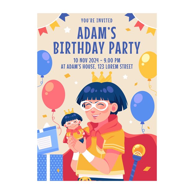 생일 축하 초대장