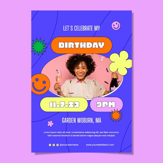 happy birthday celebration invitation