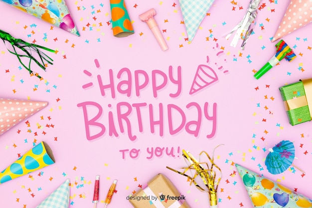 사진과 함께 생일 축하 다채로운 글자