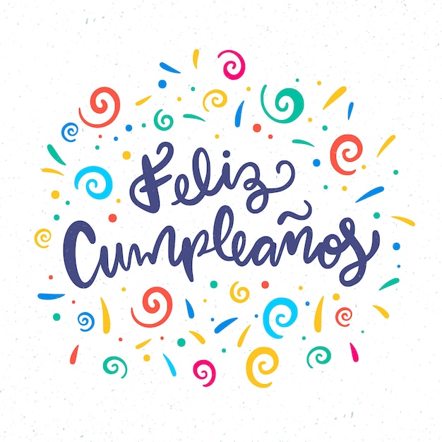 Happy birthday concept lettering