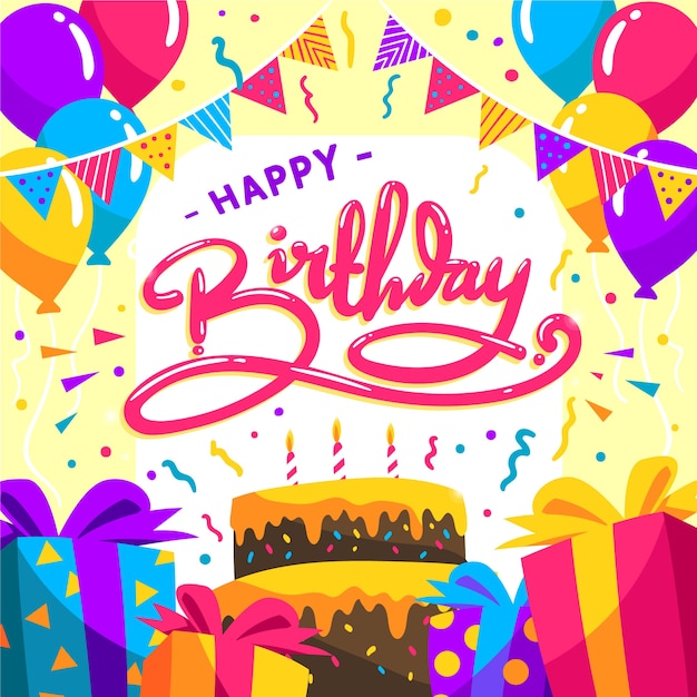 Free vector happy birthday concept