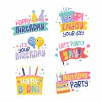 Free vector happy birthday concept