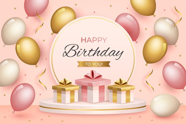 happy birthday design background