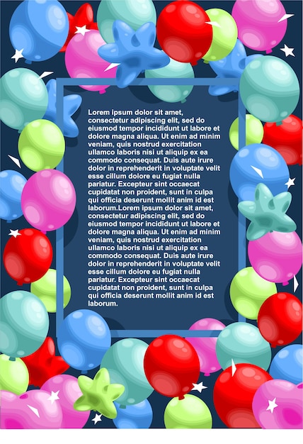 Modello festivo di buon compleanno