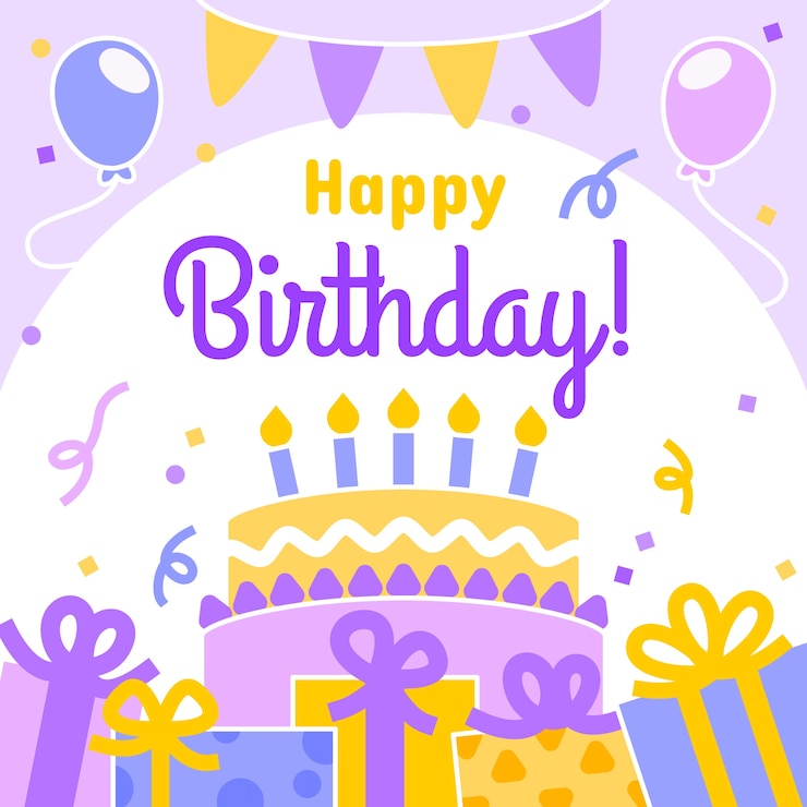 무료 Vector 생일 축하 그림