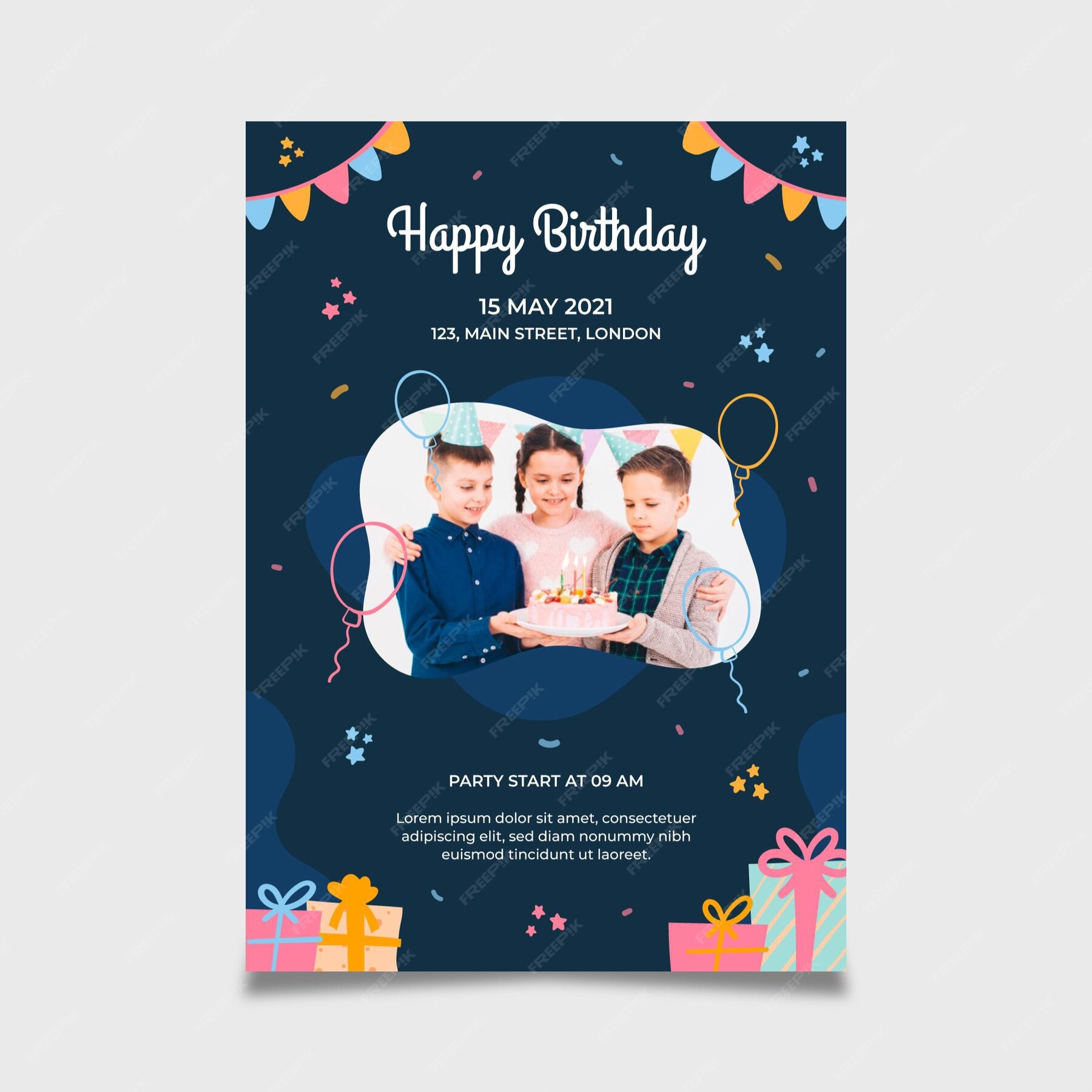 free-vector-happy-birthday-poster-template