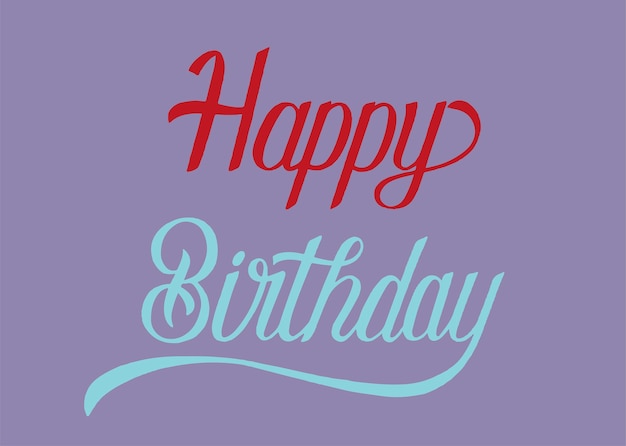 Free vector happy birthday typography design illustration