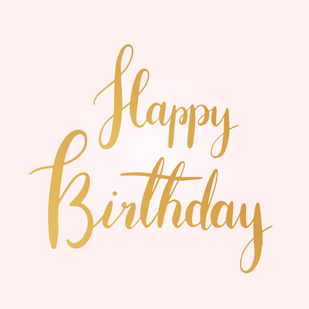 Happy birthday typography style vector