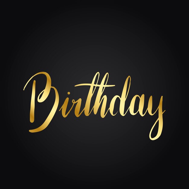 Happy Birthday typography style vector