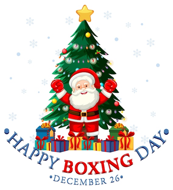 Happy boxing day banner design