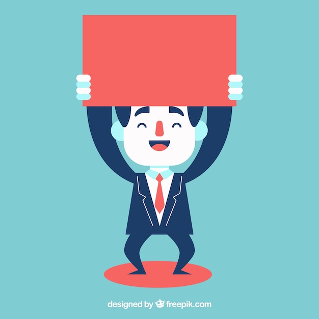 Free vector happy businessman