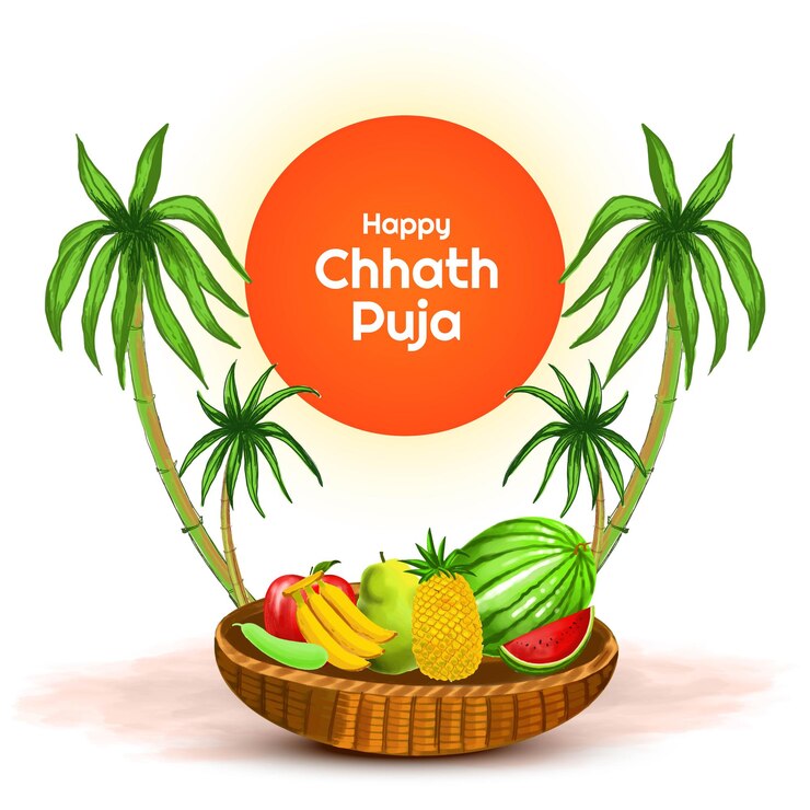 मुफ़्त वेक्टर छठ पूजा की शुभकामनाएँ धार्मिक सूर्य पूजा भारतीय त्योहार कार्ड बैकग्राउंड