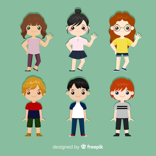 Happy children's day character collection