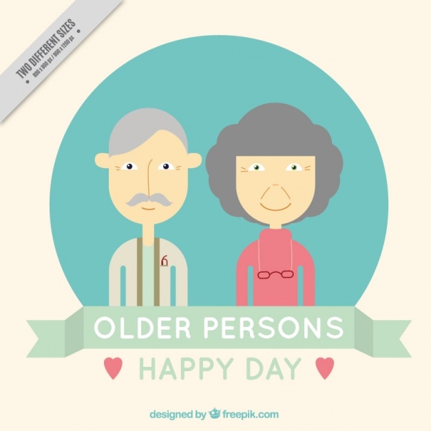 Free vector happy day seniors background