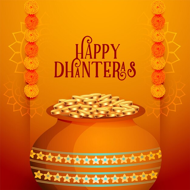 Happy dhanteras indian background