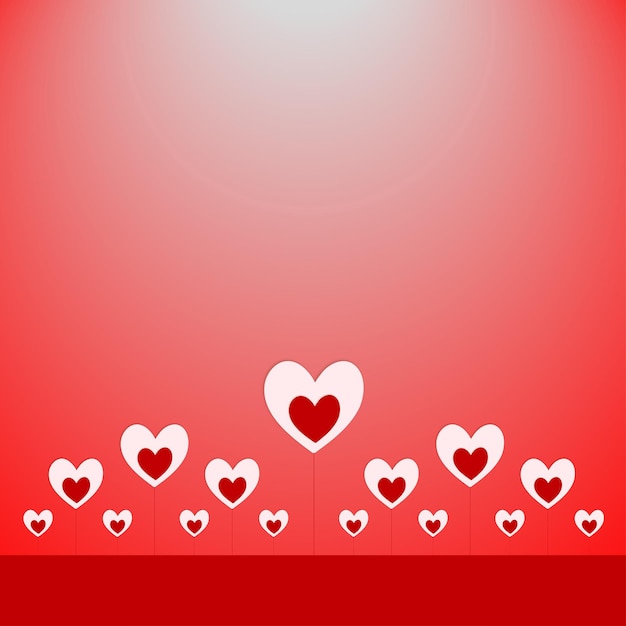 Happy Dia Dos Namorados Red Pink Hearts Background Social Media Design Banner Free Vector