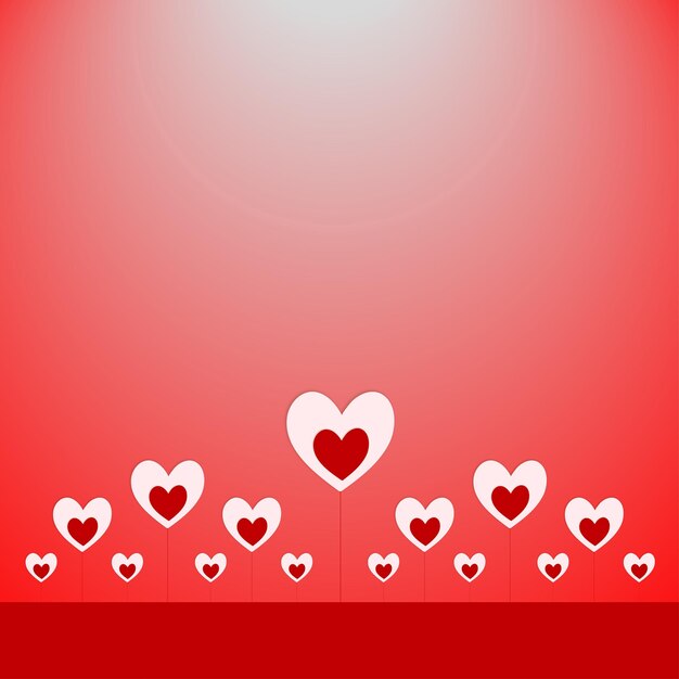 Happy Dia Dos Namorados Red Pink Hearts Background Social Media Design Banner Free Vector