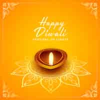 Free vector happy diwali background