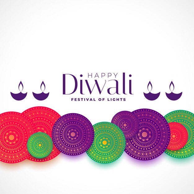 happy diwali decorative  background