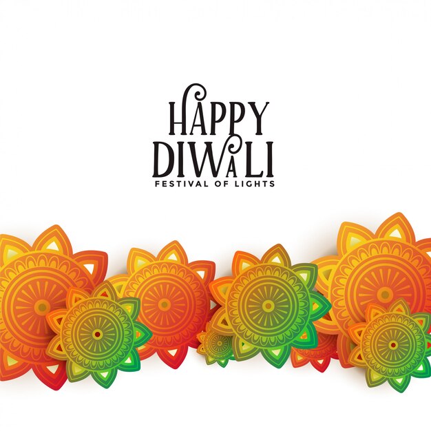 happy diwali decorative festival colorful 