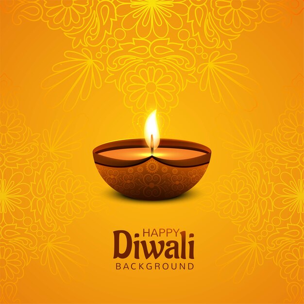happy diwali festival celebration card background