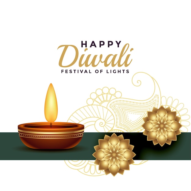 Free Vector | Happy diwali greeting golden yellow realistic background Free Vector | Happy diwali greeting golden yellow realistic background