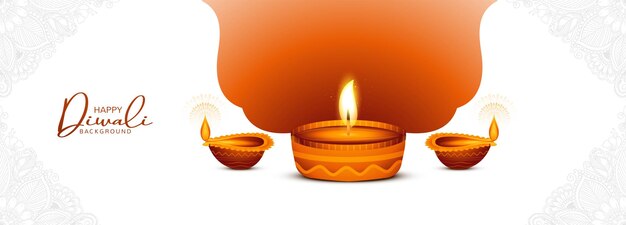 Free vector happy diwali indian religious festival classic banner background