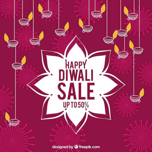 Happy diwali sale background