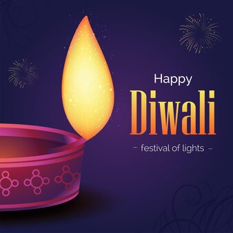 Сообщение в социальных сетях happy diwali