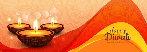 Рекламный баннер в социальных сетях Happy Diwali
