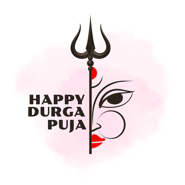 Happy durga pooja indian festival background