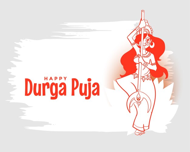 Happy durga pooja navratri festival card background