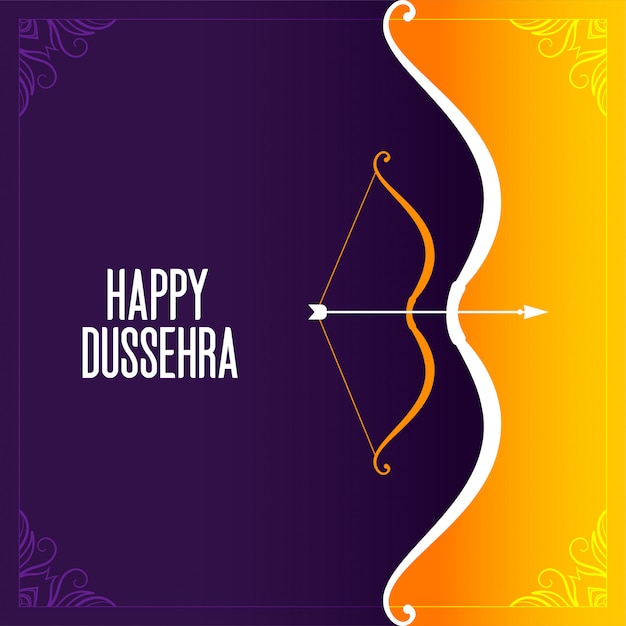 Free vector happy dussehra background