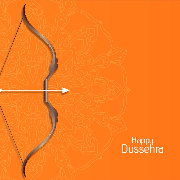 Happy dussehra cultural festival background vector