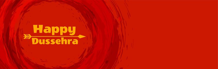मुफ़्त वेक्टर happy dussehra hindu festival banner with arrow
