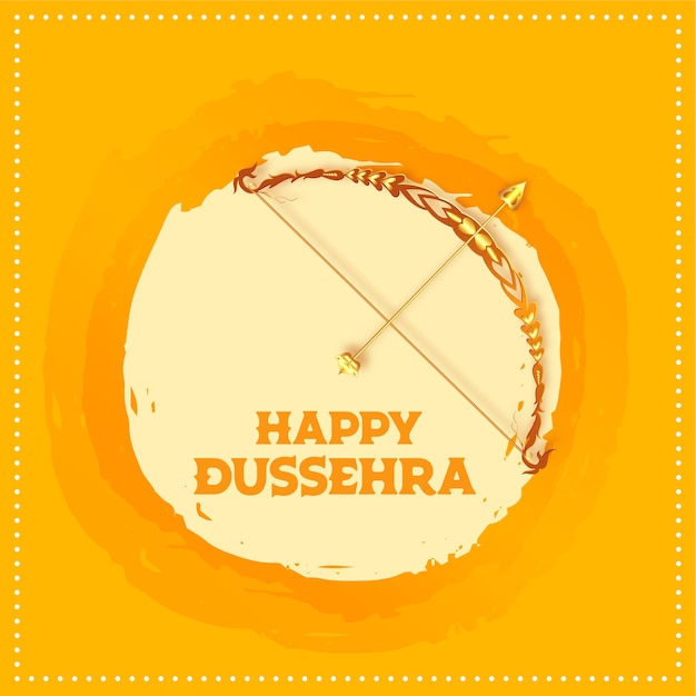 Happy dussehra indian festival wishes card