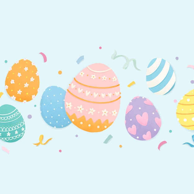 Free vector happy easter background