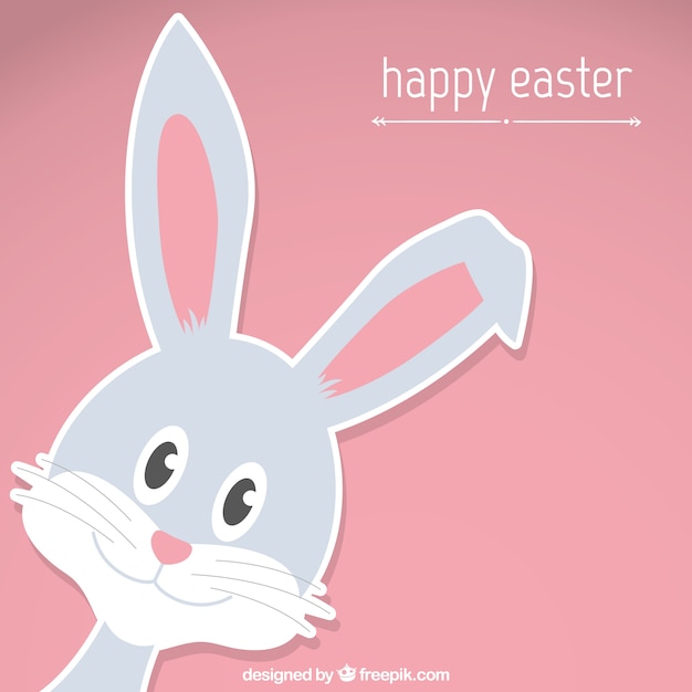 Free vector happy easter bunny card