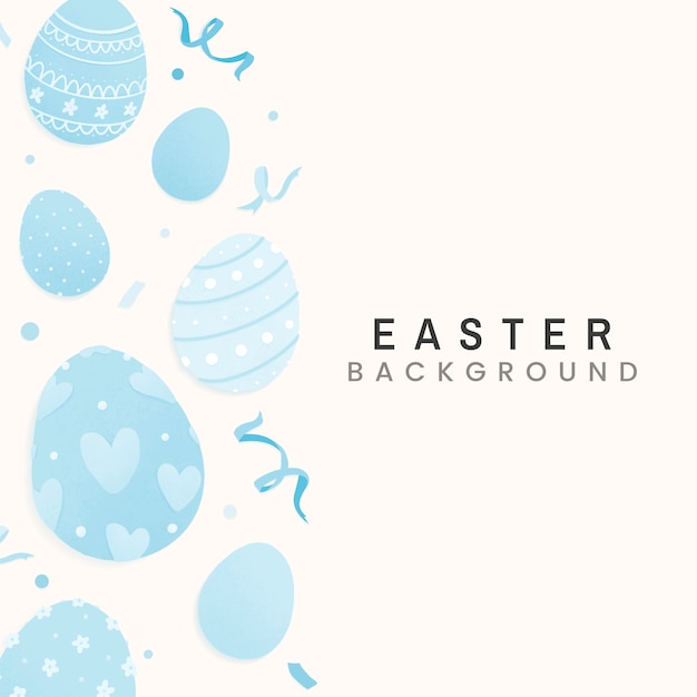 Free vector happy easter card design
