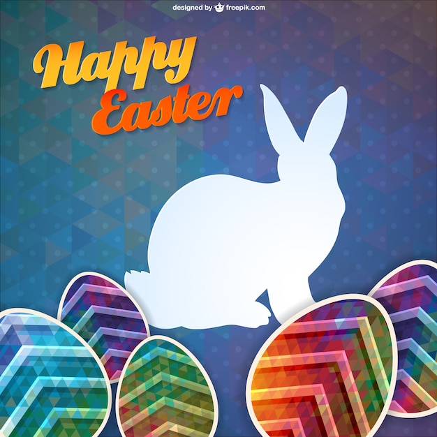 Free vector happy easter card